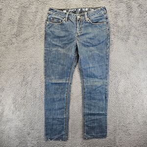 RVCA‎ Jeans Men Size 28 Blue Denim Straight Leg Mid Rise